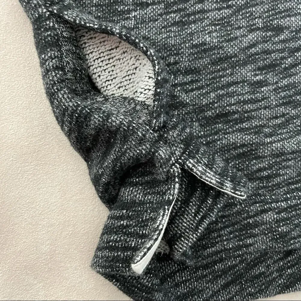 J.Crew Gray Turtleneck Tunic Heather Gray Sweater Sweatshirt Size S/M Pockets - Picture 8 of 10